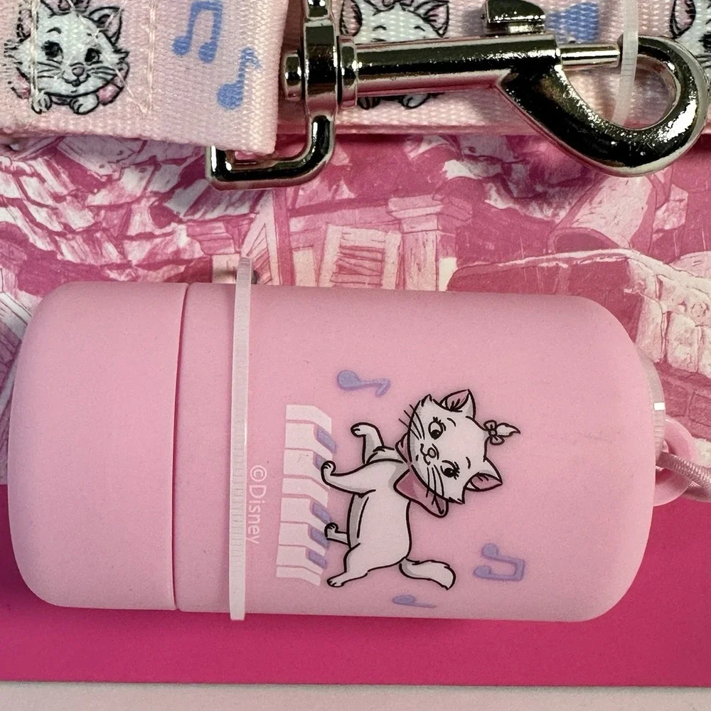 Disney Aristocats Marie Dog Collar Leash Set Pink Small Pet CultureFly